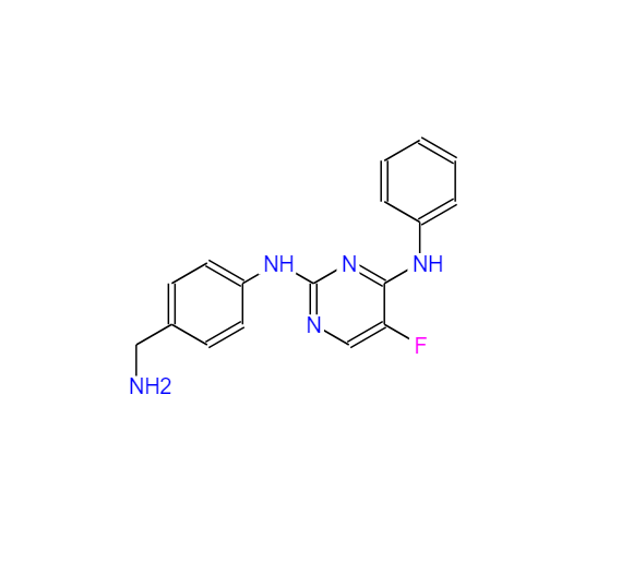 	N2-(4-(氨甲基)苯)-5-氟-N4-苯基嘧啶-2,4-二胺