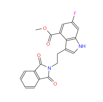 methyl 3-(2-(1,3-dioxoisoindolin-2-yl)ethyl)-6-fluoro-1H-indole-4-carboxylate