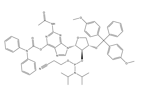 DMTr-TNA-G(06-CONPh2)(N2Ac)-amidite