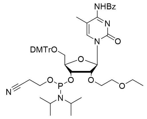 2'-O-EOE-5-Me-rC(Bz) 亚磷酰胺单体