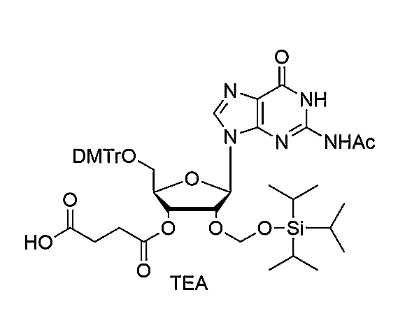 5'-O-DMTr-2'-O-TOM-G(Ac) succinate