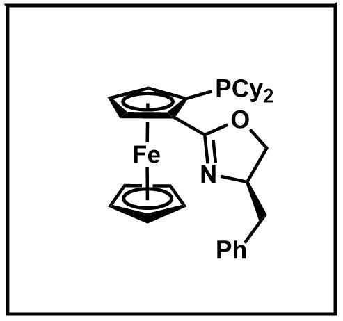 (R)-1-(dicyclohexylphosphino)-2-[(R)-4-benzyloxazolin-2-yl]ferrocene