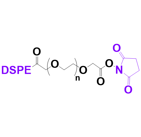 DSPE-PEG-NHS二硬脂酰基磷脂酰乙醇胺聚乙二醇琥珀酰亚胺碳酸酯