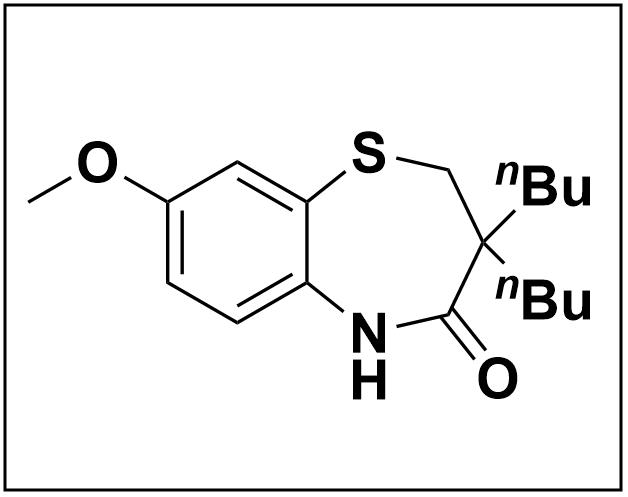 1,5-Benzothiazepin-4(5H)-one, 3,3-dibutyl-2,3-dihydro-8-methoxy- 439089-28-8