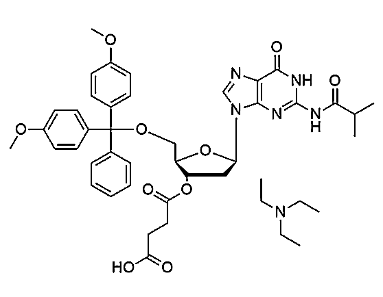 N2-iBu-DMT-2'-dG-3'-succinate, TEA salt
