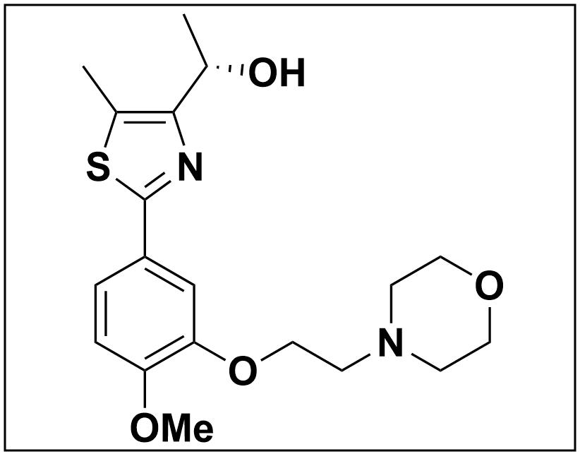 2107280-56-6  (S)-1-(2-(4-methoxy-3-(2-morpholinoethoxy)phenyl)-5-methylthiazol-4-yl)ethan-1-ol