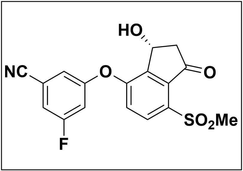 2738675-96-0  (R)-3-fluoro-5-((3-hydroxy-7-(methylsulfonyl)-1-oxo-2,3-dihydro-1H-inden-4-yl)oxy)benzonitrile