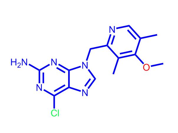 6-氯-9-[(4-甲氧基-3,5-二甲基-2-吡啶基)甲基]-9H-嘌呤-2-胺848695-25-0
