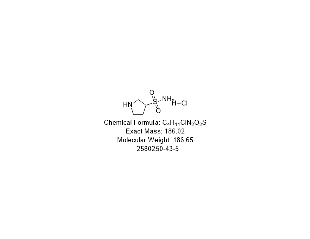 3-Pyrrolidinesulfonamide, hydrochloride (1:1)