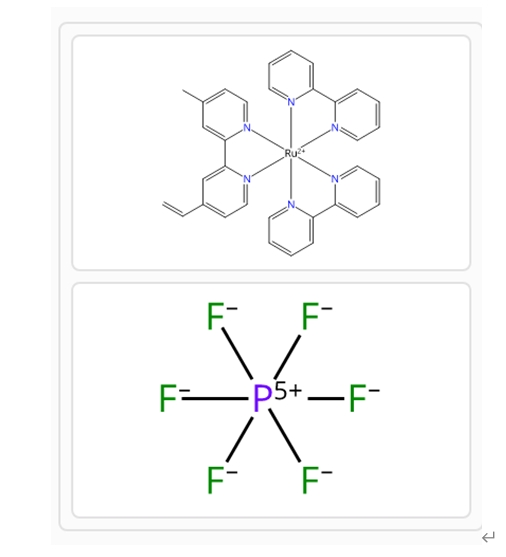 Ruthenium(2+), bis(2,2'-bipyridine-κN1,κN1')(4-ethenyl-4'-methyl-2,2'-bipyridine-κN1,κN1')-, (OC-6-33)-, hexafluorophosphate(1-) (1:2)