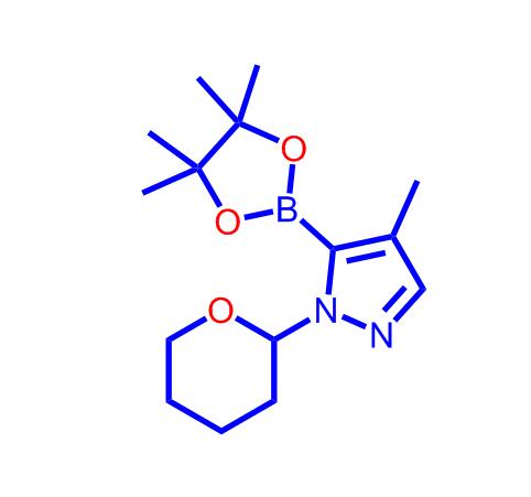 4-甲基-1-(四氢吡喃-2-基)-5-(四甲基-1,3,2-二氧硼杂环戊烷-2-基)-1H-吡唑1492954-33-2