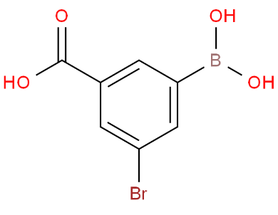 3-溴-5-羧基苯硼酸,5-溴-3-羧基苯硼酸,3-Bromo-5-carboxyphenylboronic acid,913835-73-1，可提供公斤级，按需分装！