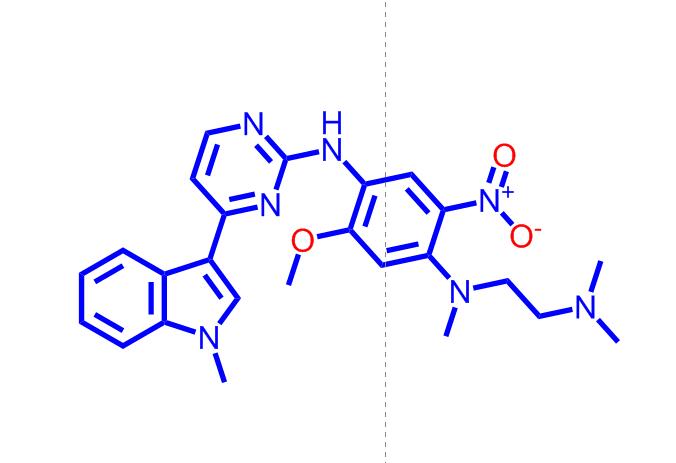 N1-(2-(二甲基氨基)乙基)-5-甲氧基-N1-甲基-N4-(4-(1-甲基-1H-吲哚-3-基)嘧啶-2-基)-2-硝基苯-1,4-二胺1421372-67-9