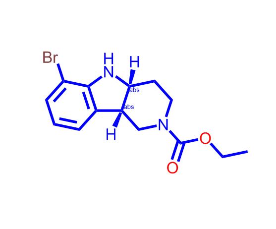 (4aS,9bR)-6-溴-3,4,4a,5-四氢-1H-吡啶并[4,3-b]吲哚-2(9bH)-羧酸乙酯1059630-08-8
