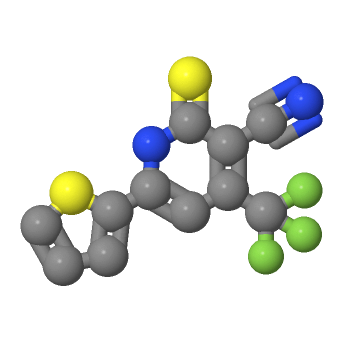 2-疏基-6-(2-噻吩基)-4-三氟代甲基吡啶-3-腈；104960-50-1