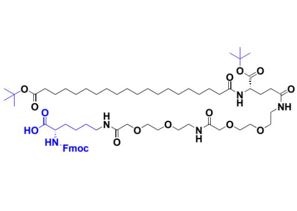 Fmoc Lys[AEEA-AEEA-Y-Glu(OtBu)-C20-otBu]-OH