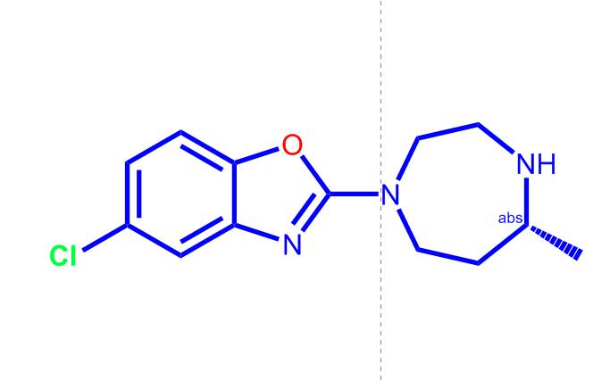 5-氯-2-[(5R)-六氢-5-甲基-1H-1,4-二氮杂卓-1-基]苯并噁唑1266975-27-2