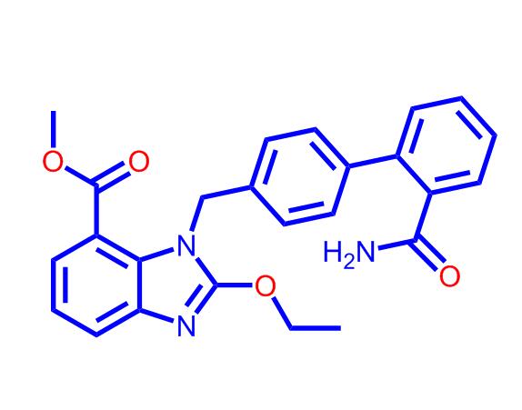 2-乙氧基-1-[[2'-(甲酰胺基)联苯-4-基]甲基]苯并咪唑-7-羧酸甲酯147404-76-0