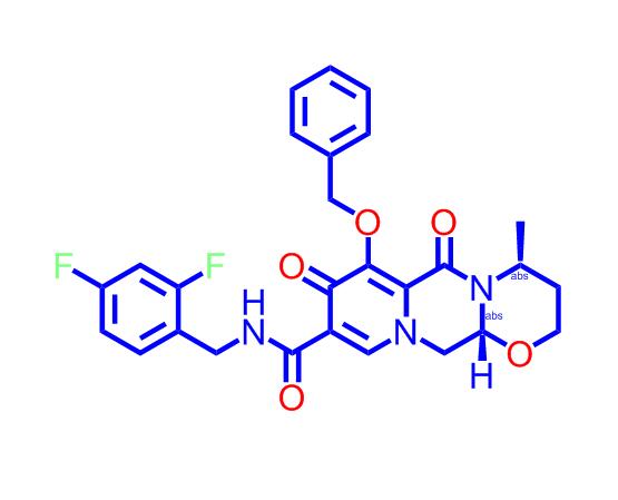 (4R,12AS)-N-(2,4-二氟苄基)-7-苯氧基-4-甲基-6,8-二氧-3,4,6,8,12,12A-六氢-9-羧基-2H-吡啶并[1',2':4,5]吡嗪并[2,1-B][1,3]噁嗪烷-9-甲酰胺1206102-11-5
