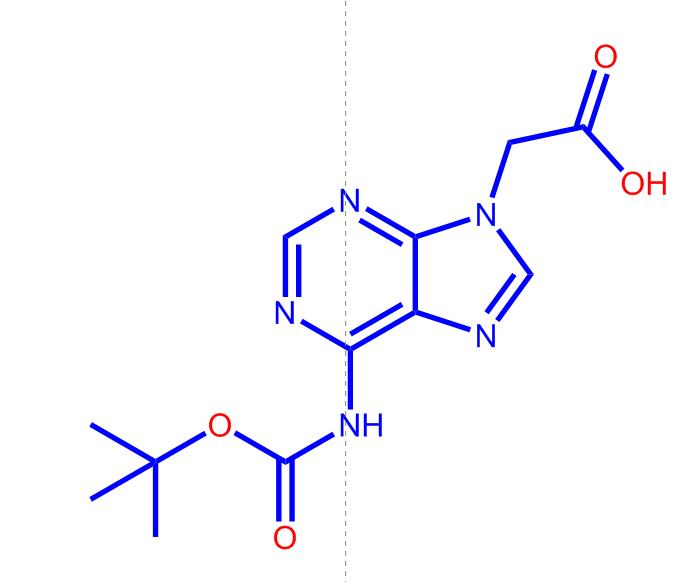 2-(6-((叔丁氧羰基)氨基)-9H-嘌呤-9-基)乙酸186046-99-1