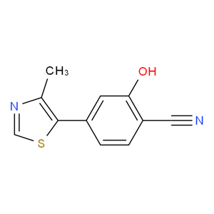 2-羟基-4-(4-甲基噻唑-5-基)苯甲腈