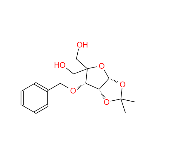 3-O-苄基-4-C-羟甲基-1,2-O-异亚丙基-ALPHA-D-呋喃核糖 63593-03-3