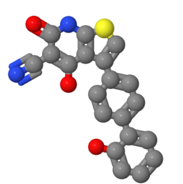 4-羟基-3-(2'-羟基-1,1'-联苯-4-基)-6-氧代-6,7-二氢噻吩并[2,3-B]吡啶-5-甲腈