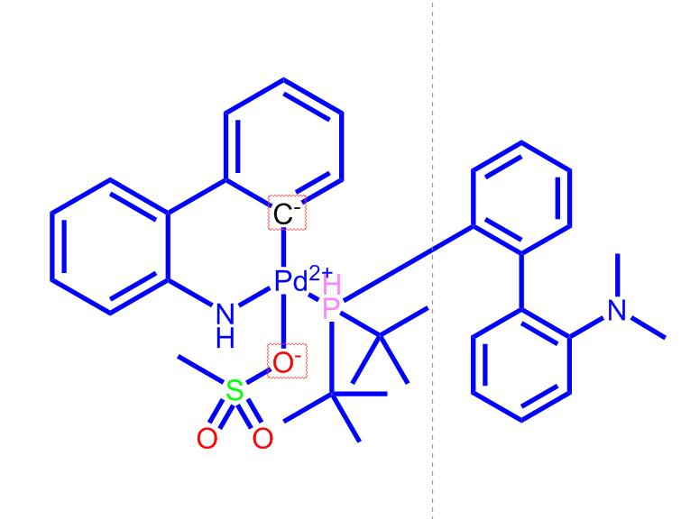 2-(二叔丁基膦)-2'-(N,N-二甲胺)-联苯基](2'-氨基-1,1'-联苯-3-基)钯(II)甲磺酸盐1445085-92-6