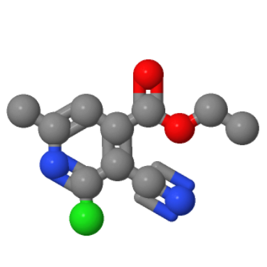 乙基2-氯-3-氰-6-甲基吡啶-4-羧化物；40108-12-1
