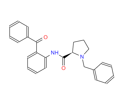 (2R)-N-(2-苯甲酰基苯基)-1-(苯基甲基)-2-吡咯烷甲酰胺 105024-93-9