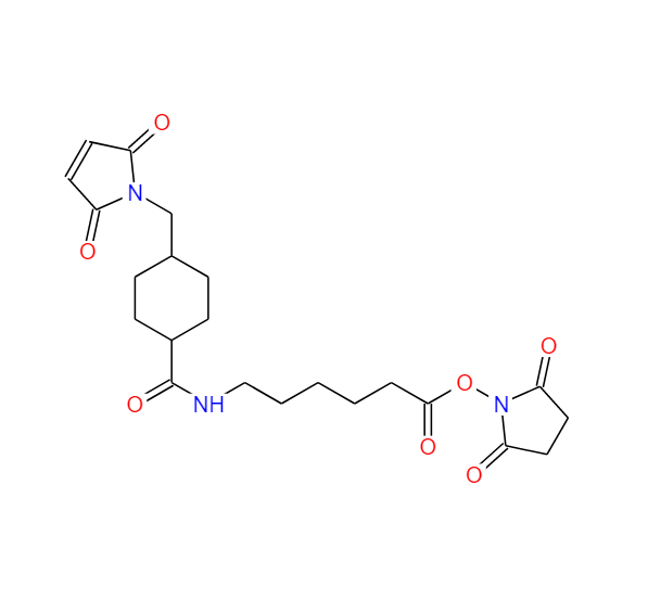 琥珀酰亚胺基-[4-(N-马来酰亚胺甲基)]-环己烷-1-甲酸-(6-氨基己酸酯) 125559-00-4