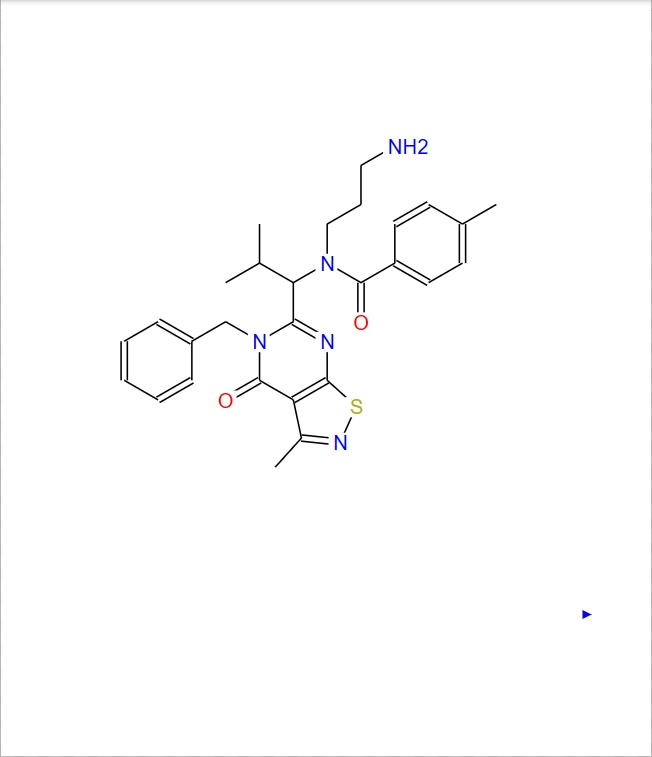 N-（3-氨基丙基）-N-[1-[4,5-二氢-3-甲基-4-氧代-5-（苯基甲基）异噻唑并[5,4-d]嘧啶-6-基]-2-甲基丙基]-4-甲基苯甲酰胺