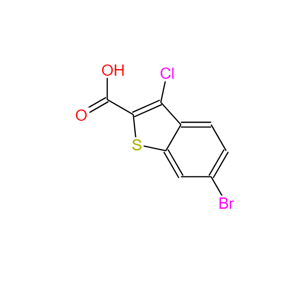 6-溴-3-氯-苯并噻吩-2-酸