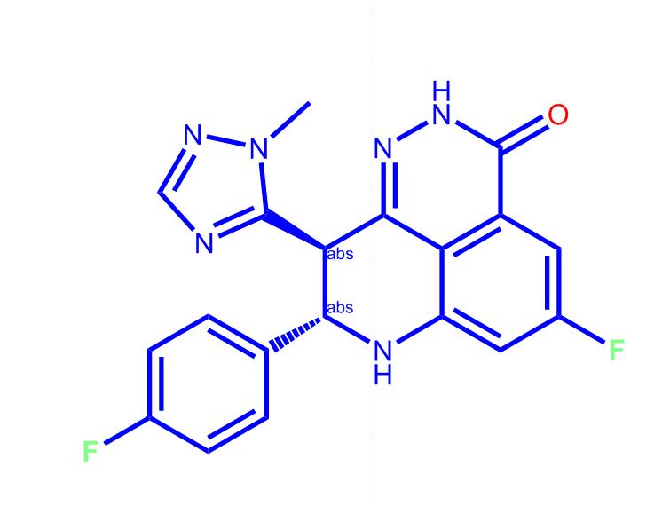(8S,9R)-5-氟-8-(4-氟苯基)-2,7,8,9-四氢-9-(1-甲基-1H-1,2,4-三唑-5-基)-3H-吡啶并[4,3,2-DE]酞嗪-3-酮1207456-01-6