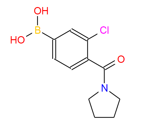 3-氯-4-(吡咯啉基-1-羰基)苯基硼酸