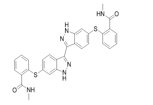 2,2'-（1H，1'H-[3,3'-联吲唑]-6,6'-二酰基双（磺胺基）双（N-甲基苯甲酰胺）