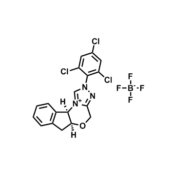 (5aS,10bR)-2-(2,4,6-三氯苯基)-4,5a,5,10b-四氢-2H-茚并[2,1-b][1,2,4]三唑并[4,3-d ][1,4]噁嗪四氟硼酸鎓盐