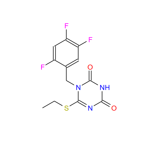 6-(乙硫基)-1-(245-三氟苄基)-13,5-三嗪-2,4(1H,3H)-二酮