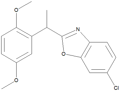 6-chloro-2-(1-(2,5-dimethoxyphenyl)ethyl)benzo[d]oxazole