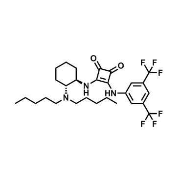 1411983-40-8   3-[[3,5-双(三氟甲基)苯基]氨基]-4-[[(1R,2R)-2-(二戊基)环己基]氨基]-3-环丁烯-1,2-二酮