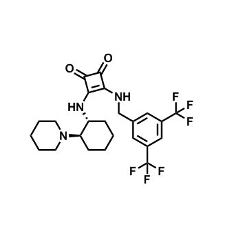 1211565-11-5  3-((3,5-双(三氟甲基)苄基)氨基)-4-(((1R,2R)-2-(哌啶-1-基)环己基)氨基)环丁-3-烯-1,2-二酮