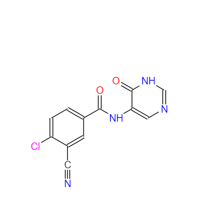 4-氯-3-氰基-N-（6-氧代-1H-嘧啶-5-基）苯甲酰胺