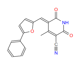 3-Pyridinecarbonitrile, 1,2,5,6-tetrahydro-4-methyl-2,6-dioxo-5-[(5-phenyl-2-furanyl)methylene]-, (5Z)-