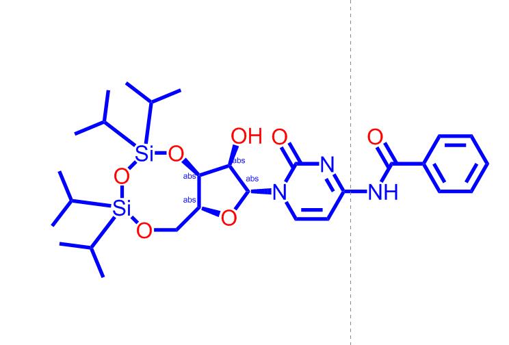 N4-苯甲酰-3',5'-O-(1,1,3,3-四异丙基-1,3-二硅氧烷二基)胞啶69304-43-4