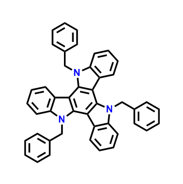 5,10,15-三苄基-10,15-二氢-5H-二吲哚[3,2-a:3'，2'-c]咔唑
