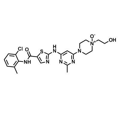 910297-52-8    4-(6-((5-((2-氯-6-甲基苯基)氨基甲酰基)噻唑-2-基)氨基)-2-甲基嘧啶-4-基)-1-(2-羟乙基)哌嗪1-氧化物