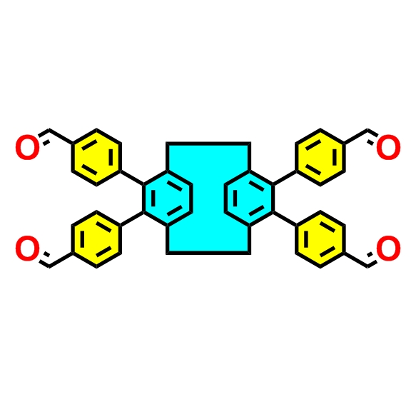 4,4’，4’’，4‘’-（1,4（1,4）-二苯并环己酸-12,13,42,43-四基）四苯甲醛 ；2963588-90-9