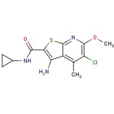 3-氨基-5-氯-N-环丙基-6-甲氧基-4-甲基噻吩并[2,3-b]吡啶-2-羧酰胺