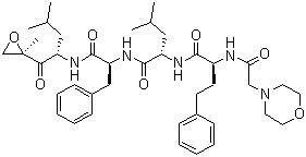 CAS 登录号：868540-17-4, Carfilzomib, (alphaS)-alpha-[(4-吗啉基乙酰基)氨基]苯丁酰基-L-亮氨酰-N-[(1S)-3-甲基-1-[[(2R)-2-甲基环氧乙烷基]羰基]丁基]-L-苯丙氨酰胺