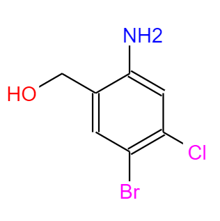 (2-氨基-5-溴-4-氯苯基)甲醇；1036757-10-4
